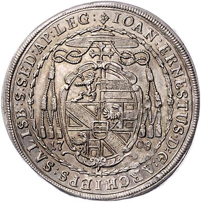 Johann Ernst v. Thun und Hohenstein - Coins, medals and paper money