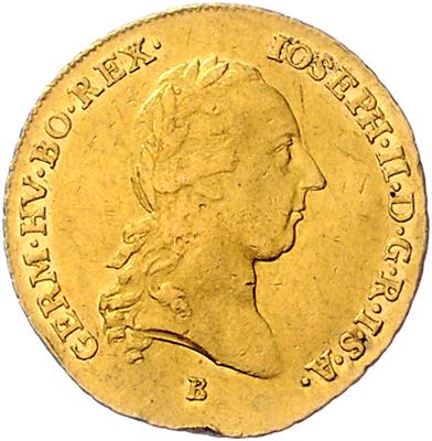 Josef II. Gold - Coins, medals and paper money