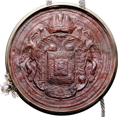 Josef II. großes kaiserliches Siegel - Mince, medaile a papírové peníze