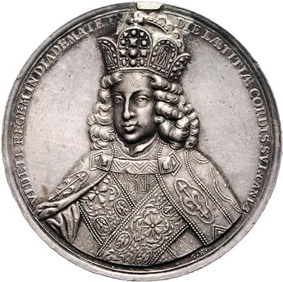 Krönung Josef I. in Augsburg am 26. Jänner 1690 - Münzen, Medaillen und Papiergeld