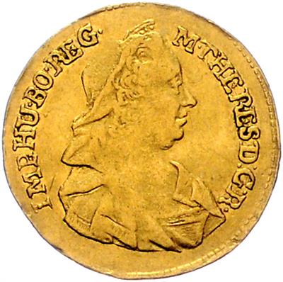 Maria Theresia GOLD - Münzen, Medaillen und Papiergeld