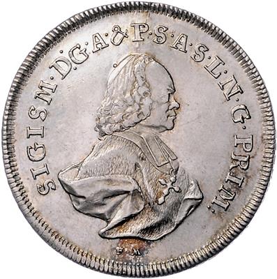 Sigismund III. v. Schrattenbach - Münzen, Medaillen und Papiergeld