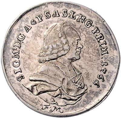 Sigismund v. Schrattenbach - Coins, medals and paper money