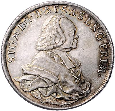 Sigismund v. Schrattenbach - Mince, medaile a papírové peníze