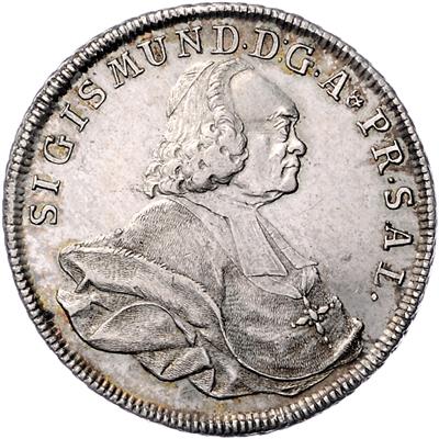Sigismund v. Schrattenbach - Mince, medaile a papírové peníze