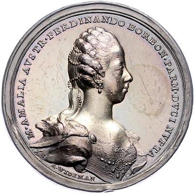 Vermählung Erzherzogin M. Amalias mit Ferdinand von Bourbon-Parma - Monete, medaglie e cartamoneta