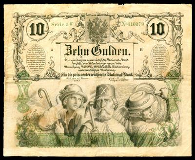 10 Gulden 1863 - Münzen, Medaillen und Papiergeld