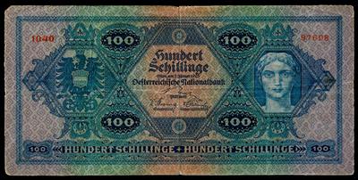 100 Schilling - Münzen, Medaillen und Papiergeld