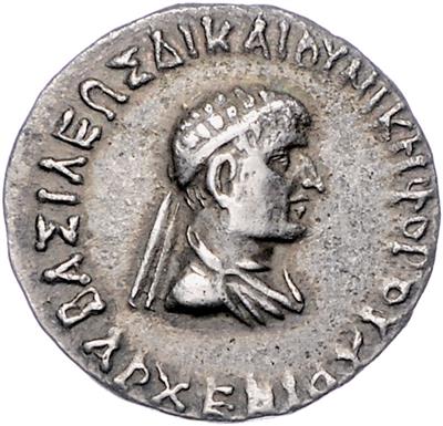 Baktrien, Archebios Dikaios Nikephoros 75-65 v. C. - Coins, medals and paper money