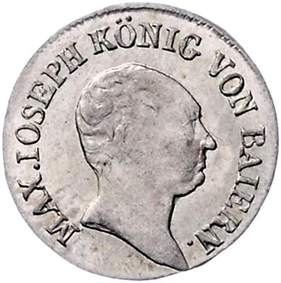 Bayern, Maximilian IV. (I.) Josef 1799-1806-1825 - Mince, medaile a papírové peníze
