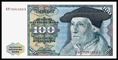 Deutschland, 100 DM - Münzen, Medaillen und Papiergeld