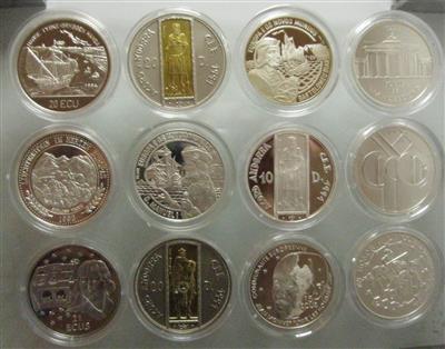 ECU/Doppelwährungen - Münzen, Medaillen und Papiergeld