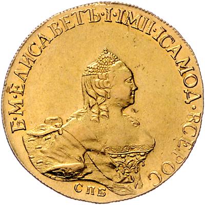 Elisabeth 1741-1762 GOLD - Münzen, Medaillen und Papiergeld