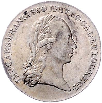 Franz II./I. und Ferdinand I. - Münzen, Medaillen und Papiergeld