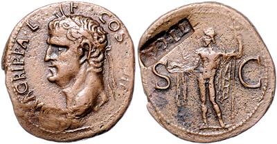 Gaius ("Caligula") 37-41, für M. Agrippa - Mince, medaile a papírové peníze
