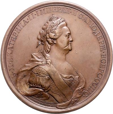 Katharina II. 1762-1796 - Mince, medaile a papírové peníze