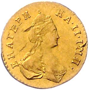 Katharina II. 1762-1796 GOLD - Coins, medals and paper money