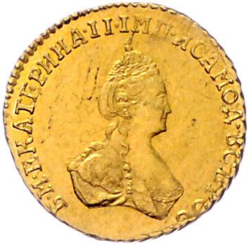 Katharina II. 1762-1796 GOLD - Monete, medaglie e cartamoneta