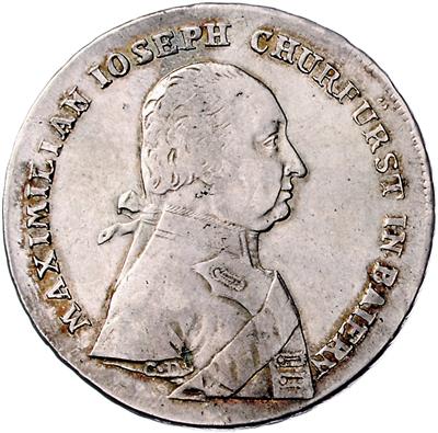Kurfürst Maximilian IV. Josef 1799-1805 - Mince, medaile a papírové peníze