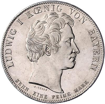 Ludwig I. 1825-1848 - Münzen, Medaillen und Papiergeld