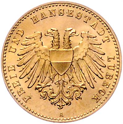 Lübeck, GOLD - Coins, medals and paper money