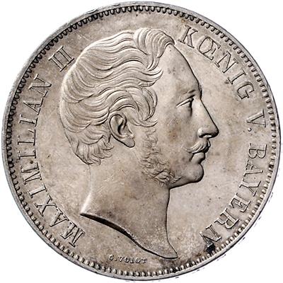 Maximilian II. Josef 1848-1864 - Münzen, Medaillen und Papiergeld