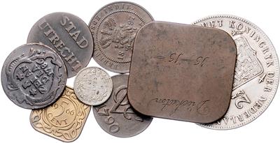 Niederlande und Kolonien - Coins, medals and paper money