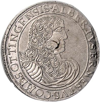 Öttingen, Albrecht Ernst I. 1659-1674 - Münzen, Medaillen und Papiergeld