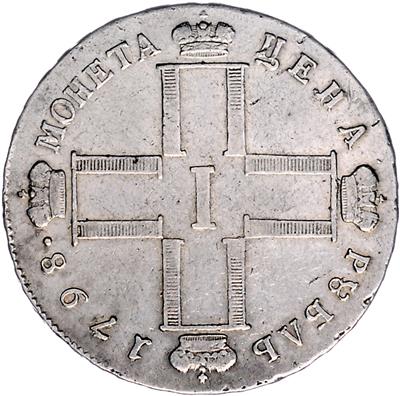 Paul I. 1796-1801 - Münzen, Medaillen und Papiergeld