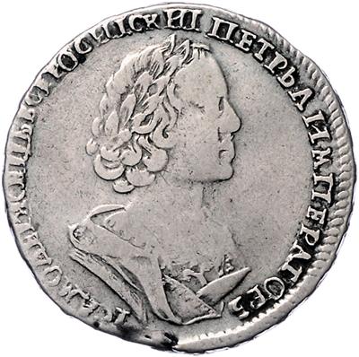 Peter I. 1682-1725 - Münzen, Medaillen und Papiergeld