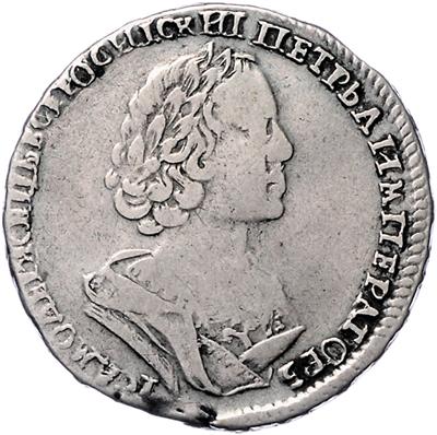 Peter I. 1682-1725 - Coins, medals and paper money