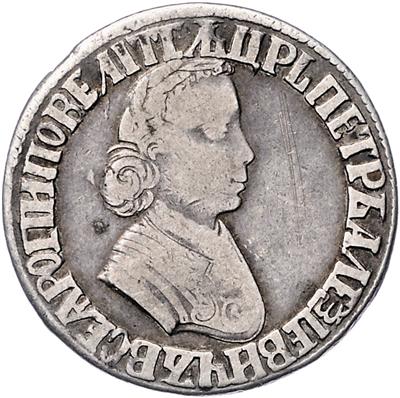 Peter I. 1682-1725 - Münzen, Medaillen und Papiergeld