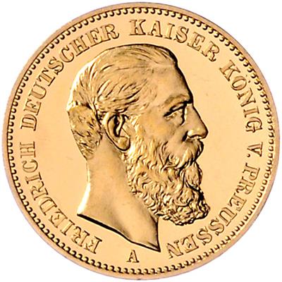Preussen, Friedrich 1888, GOLD - Mince, medaile a papírové peníze