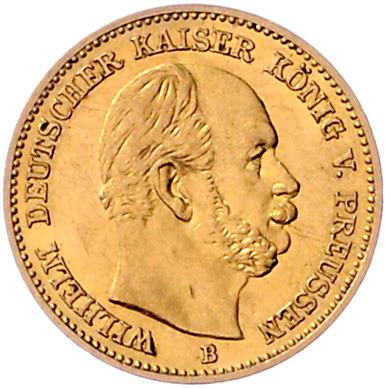 Preussen, Wilhelm I. 1861-1888, GOLD - Münzen, Medaillen und Papiergeld