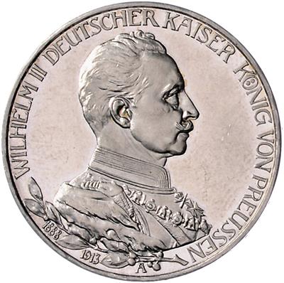 Preussen, Wilhelm II. 1888-1918 - Mince, medaile a papírové peníze