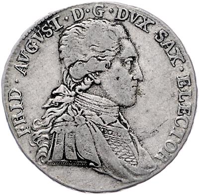 Sachsen, A. L. Friedrich August 1763-1806/ 1806-1827 - Coins, medals and paper money