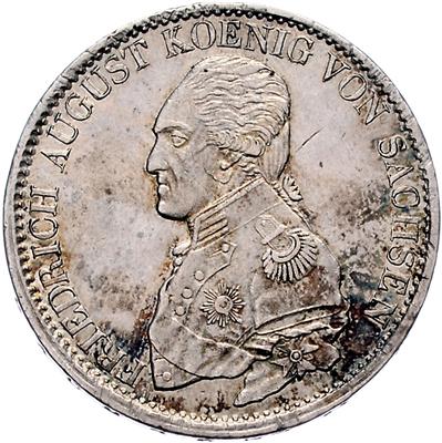 Sachsen, Friedrich August I. 1806-1827 - Münzen, Medaillen und Papiergeld