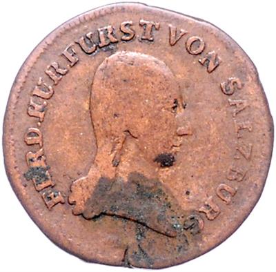 Salzburg, Eh. Ferdinand - Coins, medals and paper money