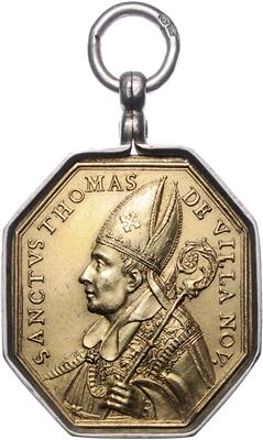 St. Thomas von Villa Nova und St. Augustinus der Kirchenlehrer - Münzen, Medaillen und Papiergeld