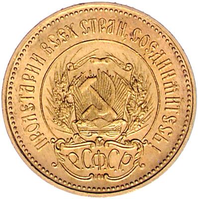UDSSR 1917-1991 GOLD - Münzen, Medaillen und Papiergeld