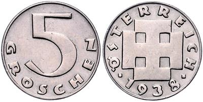 5 Groschen 1938. =2,97 g= III - Münzen