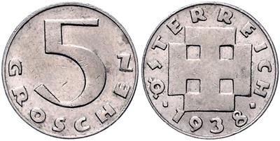 5 Groschen 1938. =2,98 g= III - Münzen