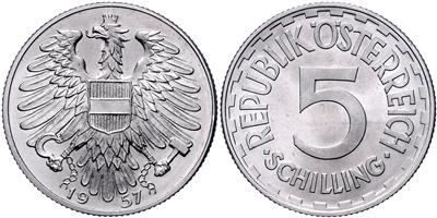 ALU, 5 Schilling 1957. =4,02 g=II - Coins