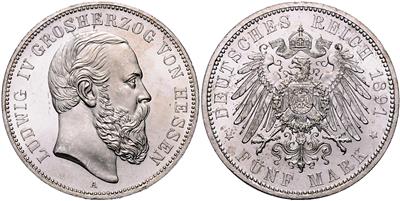 Hessen- Darmstadt, Ludwig IV. 1877-1892 - Münzen