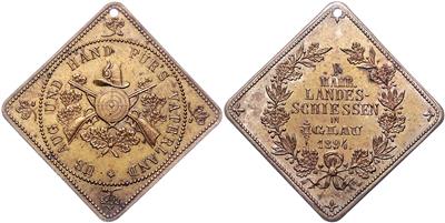 Iglau, 5. Mährisches Landesschießen 1894 - Münzen