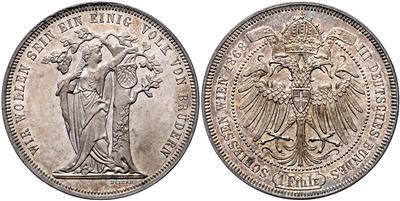 III. Deutsches Bundesschiessen in Wien 1868 - Monete