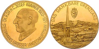 Josef Krainer Senior 1903-1971 GOLD - Münzen