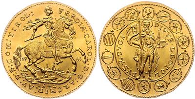 Nachprägung Tirol, Eh. Ferdinand Carl GOLD - Coins