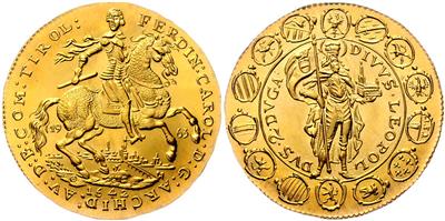 Nachprägung Tirol, Eh. Ferdinand Carl GOLD - Coins
