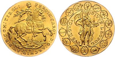 Nachprägung Tirol, Eh Ferdinand Carl GOLD - Coins